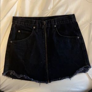 Carmar black denim skirt size 27 - never worn